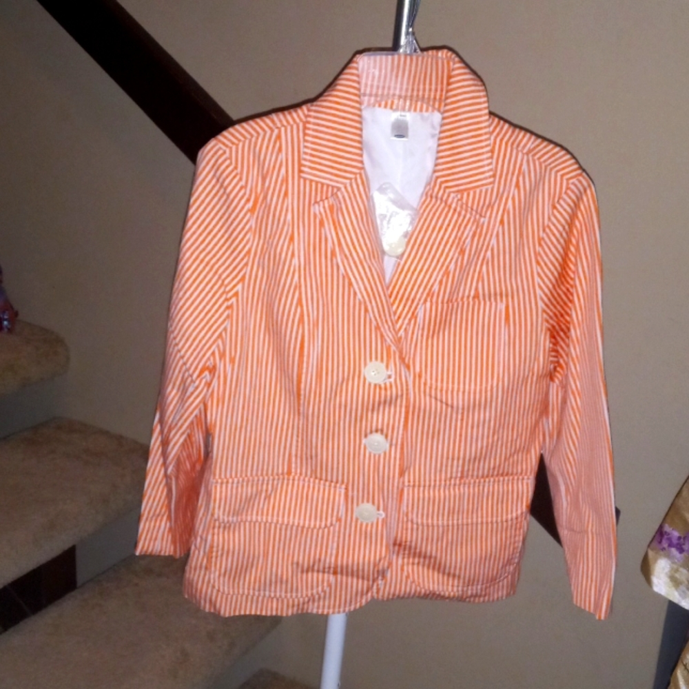 Old Navy Coral and White Blazer